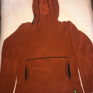 Melanzana Women's MicroGrid Hoodie, Size M, Orange